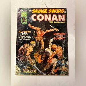 1974 The Savage Sword of Conan the Barbarian BWS NEAL ADAMS #3
F-VF